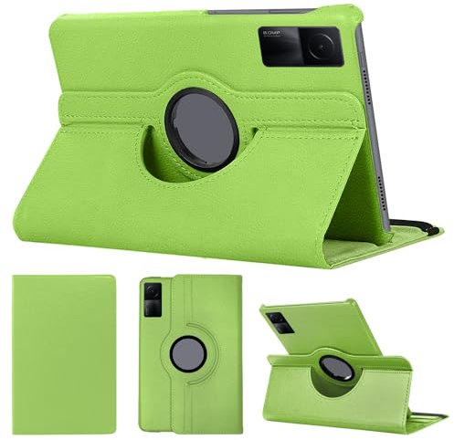 SWEIMEN Custodia Protettiva Compatibile con Xiaomi Redmi Pad SE tavoletta, con supporto girevole a 360°