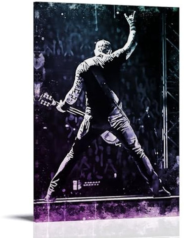 REOTTO James Hetfield Poster Dekorative Malerei Leinwand Wandkunst Wohnzimmer Poster Schlafzimmer Malerei,Wandkunst Bilddruck Moderne Familienzimmer Dekor 24x36inch(60x90cm)