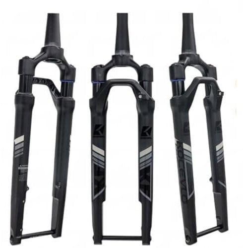 700C Road Bike Suspension Fork Manual Lockout Thru Axle 100 * 12MM Absorber Tapered Air Off-Road Disc Brake Fork Gravel Bike Fork 40mm Travel