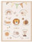 Mutzauber® Poster Kinderzimmer A3 | Bild Kinder | Deko Babyzimmer Jungen Mädchen | Bilder Bär Tiere Bilder Wandposter Kinderzimmer Affirmationsposter (ohne Rahmen)
