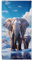 YISUMEI Mikrofaser Strandtuch XXL, Strandhandtuch Leicht Badehandtuch Schnelltrocknend, Elefanten, 180 x 90 cm
