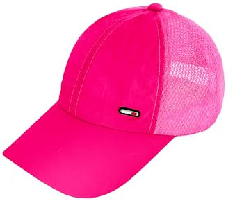 TMK Baseball-Kappe im Vintage-Stil, Unisex, Artikelnummer 2026, Fuchsia Netz, One size