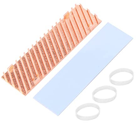 Torribala Ultra Thin Pure Copper Heatsink Cooler Heat Sink SSD Thermal Pad for M.2 2280 PCI-E NVME SSD 70X20X4mm