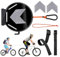 Corda di traino per bicicletta, retrattile, 2,5 m, cinghie da traino per bambini, di traino elastico per bici, corda da traino elastica portatile per mountain bike, per adulti e bambini