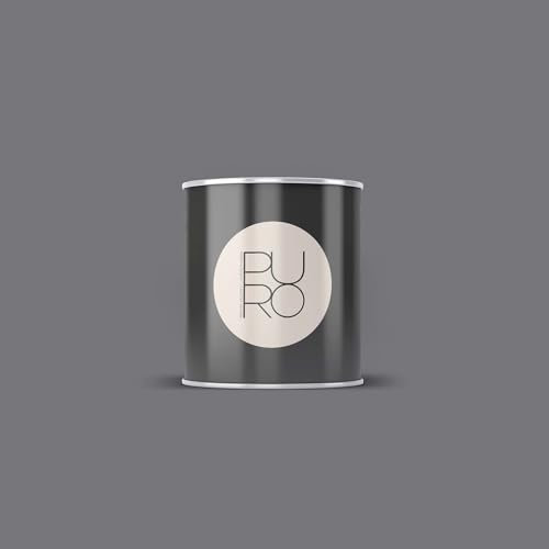 BRICOFLOR Wandfarbe in Dunkelgrau matt für Wohnzimmer und Schlafzimmer Dispersionsfarbe hohe Deckkraft und abwischbar