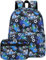 CAMTOP Rucksack für Kinder, Jungen und Mädchen, Vorschulrucksäcke mit Lunchbox, Kleinkind, Kindergarten, Schule, Büchertaschen-Set, Fußballgrün, Classic