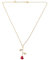 Scnvsi Modische Halskette mit 3D-Rosenanhänger „Die Schöne und das Biest“, goldene Halskette, Schmuck, Dekoration, Geschenk für Frauen und Mädchen