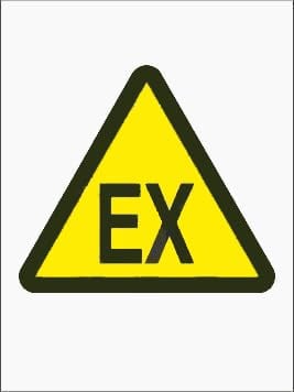 Ex-Zeichen Sicherheitszeichen, Explosionsgefahr Warnschild Deko Hängeschild Retro Blechschild Metall Deko Blechschild Für Pub Küche Cafe S