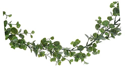 Cabilock 1stück Künstliche Rattan-dekoleiter Mit Grünen Blättern Für Hochzeiten Partys Und Wohnraumdekoration Simulierte Geldpflanze Als Wandbehang Für Boho-Stil