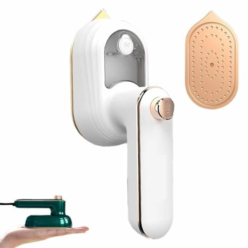 POVVFRTY Whimsyard Iron Steamer Mini Professional Micro Steam Rotary Garment Portable Handheld Electric For Clothes(White)