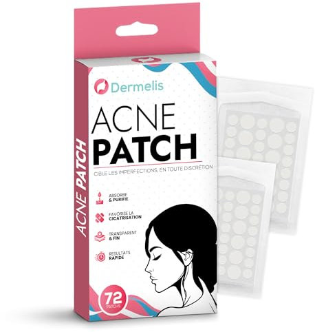 Patch Bouton Anti-Acné Invisible 72 Pièces - Patchs Hydrocolloïdes Ultra-Fins Jour & Nuit - 2 Tailles - Patch Anti Bouton Visage Discret - Pimple Patch Acné - Patch Imperfection & Points Noirs