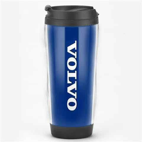 CAOXINZI Auto Thermobecher Kaffeebecher für Volvo EX40, Auto Auslaufsicher Reisebecher Doppelwandig Edelstahl Isolierbecher für Auto Outdoor Picknick Büro,B