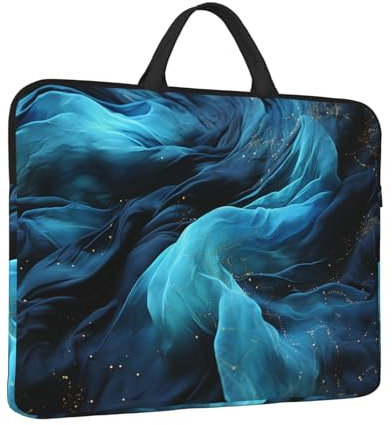 Housse de protection pour ordinateur portable 14 en tissu bleu