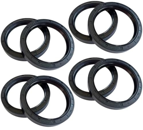 Rufutle Oil Seal for Harley-Davidson 1690 FXDBA/FXDC/FLHR/FLHRC/FXDWG/FXDBB/FLTRXS, 49x60x10mm Motorcycle Front Fork Oil Seal