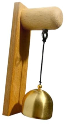 Fenteer Shopkeepers Door Opening Wooden Wind Chime Housewarming Gift Doorbell Wooden Door Garden Barn Fridge Store, Brown