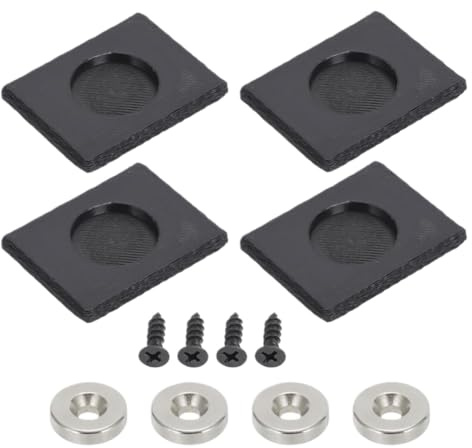 Black Universal Strong Magnetic Number Plate Holder For Front And Rear Compatible With Automotive Models For Part Number 8K1927225B