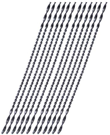Outanaya Lames de Scie à Chantourner Spirales 12 Pcs en Acier 45 Forme U pour Découpe Bois Modélisme Bricolage Accessoires de Sciage Précises et Solide