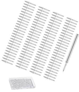 YUSSEQDD Double Head Skirting Thread Seamless Nails Home Premium Stainless Steel for Installation and Decoration Skirting Line Without Marks Nail with Sleeve Tool