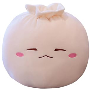 Oxxggkao Gefüllte aus PP Baumwolle, Anime Design, Baozi Plüschpuppe für Heimbüros, Schreibtischdekorationen und emotionale Unterstützung, bequemes Plüschtier, Schlafbegleiter