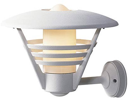 Konstsmide Gemini 503-250 Wandleuchte B: 35cm T: 37,5cm H: 30cm / 1x100W / IP23 / lackiertes Aluminium/opales Glas / weiß