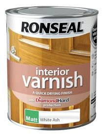 Ronseal Interior Varnish White Ash Matt 750ml