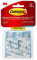 Command Wire Toggle Medium Hook, Pack of 6 Hooks and 8 Adhesive Strips, Transparent - Damage Free Hanging - Holds up to 900g