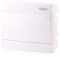 Intratec quadro elettrico incasso, IP40 – Centralino da interno con porta bianca, per installazione in ambienti asciutti, 1 fila, 12 moduli, 232 x 283 x 106 mm