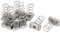 sourcing map 10 PC M10 304 Acero Inoxidable Muelle largo tuercas de canal para canales Línea b
