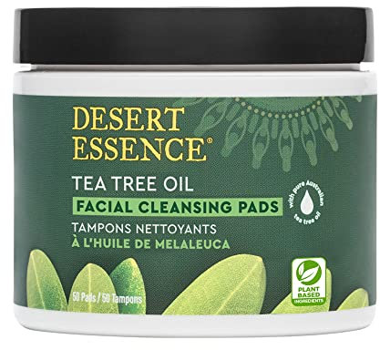 Desert Essence Tea Tree Oil Facial Cleansing Pads - 50 Count