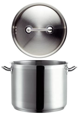 Mäser 926101 Professional I Gemüsetopf mit Deckel, Ø 28cm, Edelstahl 18/10, silber (1 Stück)