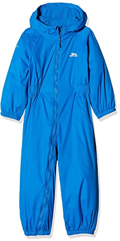 Trespass Padded Waterproof Snow Suit – DripDrop Unisex Children’s Model – Winter - Blue - 7/8 Years