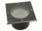 ChiliTec Bodeneinbauleuchte ECKIG 70mm flach 12x12cm IP65 Befahrbar und Trittfest 2 Anschlüsse Aussenleuchte