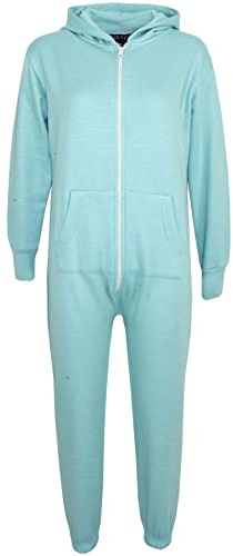 A2Z 4 Kids Children Plain Camouflage Jumpsuit Super Soft - Plain Onesie Aqua 13