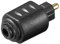 CABLEPELADO Adaptador Óptico Toslink a Mini Toslink, Convertidor de Audio Digital SPDIF