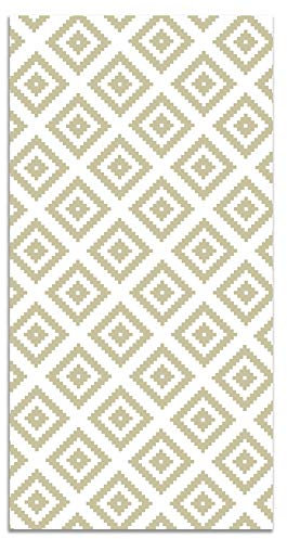 Panorama Vinylteppich - Modell Pastell-Grün Quadrate 80x300 cm - Verschiedene Größen - Deko Küche, Läufer und Outdoor