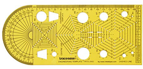 Traceease Haus-Plan Drafting Lineal, Technisches Zeichnen Vorlage Technik Stencils