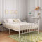Panana 4FT/4FT6 Bedstead Metal Bed Frame Double Bed Stable Durable Bedframe New (White, Small Double)