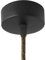 AMARCORDS - Baldachin aus Metall, Farbe SCHWARZ, Lampengehäuse komplett mit Kabelklemmenzubehör, Schrauben und Deckenhalterung. Durchmesser 77 mm, Höhe 26 mm