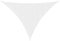 vidaXL Toldo de Vela Parasol Lona Protector Solar Sombra Patio Jardín Terraza Balcón Parque Exterior Triangular de Tela Oxford Blanco 2,5x2,5x3,5 m
