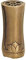 GRAFEN Blumenvase aus Messing oder Aluguss, Farbe:Messing