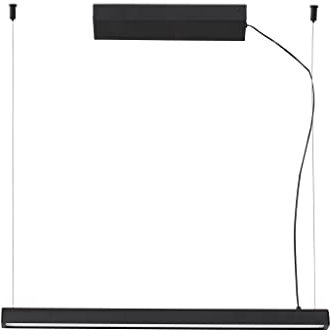 Faro Barcelona 61101 - VICO 600 Schwarze Pendelleuchte mit aufgesetzter Deckenrosette