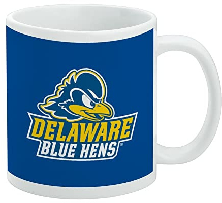 GRAPHICS & MORE Delaware - Taza de café de cerámica con logotipo principal, tazas de regalo novedosas para café, té y bebidas calientes, 325 ml, color blanco
