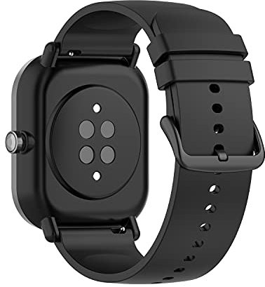 HOMTERN 20mm Width Straps Compatible with AMAZFIT GTS/GTS 2 Mini/GTS 3,BIP U/BIP S/BIP S Lite And GTR 42MM,Flexible Silicone Durable Smartwatch Watch Replacement Bands for Women Man