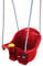 MTS Safety Swing Seat for Toddlers - Easy Setup Red Garden Baby Swing for Kids Age 1-3 - Indoor Outdoor Use, Durable Plastic, Adjustable Ropes, Supports up to 40kg