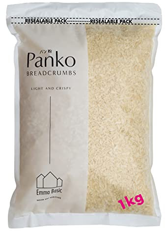 Emma Basic Panko Breadcrumbs 8MM 1kg Bag | Oven baked | Less Oily | Extra Crispy | Japanese Style