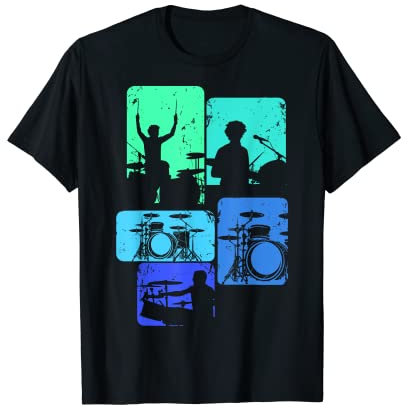 Schlagzeug Schlagzeuger Drummer Jungen Kinder T-Shirt