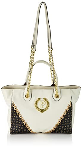 Pollini BORSA SOFT PL.PU AVORI+HER.PVC NERO