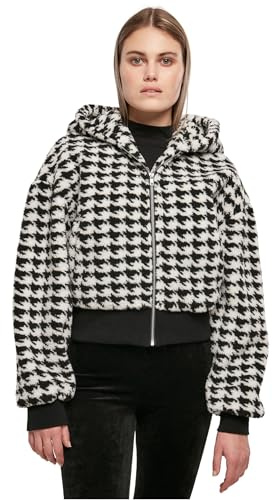Urban Classics Damen Ladies Short Oversized AOP Sherpa Jacket