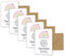 Dankeskarte Erzieherin, Abschiedskarte Kindergarten und Kita mit Regenbogen, Abschluss Abschied Geschenk für Tagesmutter, süße Danke Karte mit Umschlag, Abschiedsgeschenk Erzieherin (5er Set)