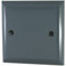 G&H SDG31 Spectrum Plate Dark Grey 1 Gang Single Blank Plate